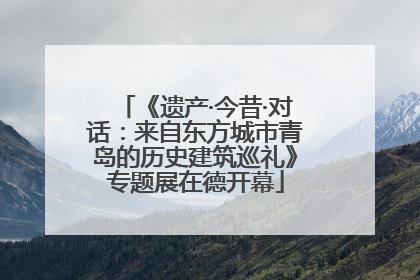 《遗产·今昔·对话：来自东方城市青岛的历史建筑巡礼》专题展在德开幕