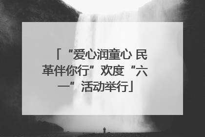 “爱心润童心 民革伴你行”欢度“六一”活动举行