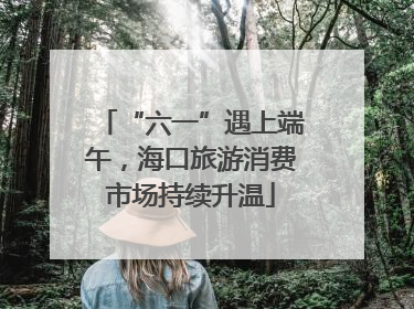 “六一”遇上端午，海口旅游消费市场持续升温