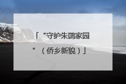 “守护朱鹮家园”（侨乡新貌）