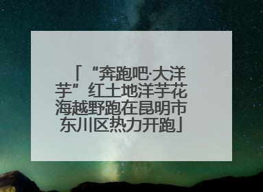 “奔跑吧·大洋芋”红土地洋芋花海越野跑在昆明市东川区热力开跑