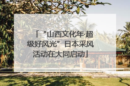 “山西文化年·超级好风光”日本采风活动在大同启动