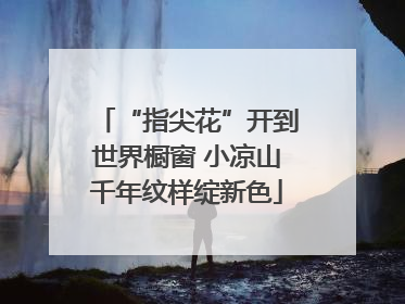 “指尖花”开到世界橱窗 小凉山千年纹样绽新色
