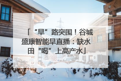 “旱”路突围！谷城盛康智能旱直播：缺水田“喝”上高产水