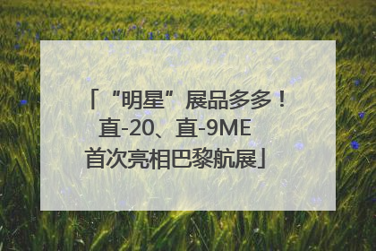 “明星”展品多多！直-20、直-9ME首次亮相巴黎航展