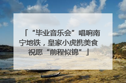 “毕业音乐会”唱响南宁地铁，皇家小虎携美食祝愿“前程似锦”