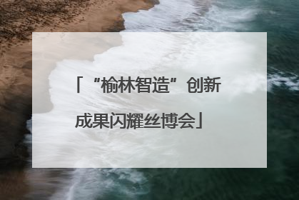 “榆林智造”创新成果闪耀丝博会