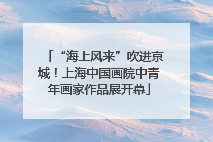 “海上风来”吹进京城！上海中国画院中青年画家作品展开幕