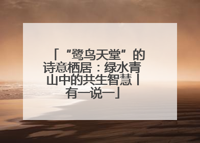 “鹭鸟天堂”的诗意栖居：绿水青山中的共生智慧丨有一说一