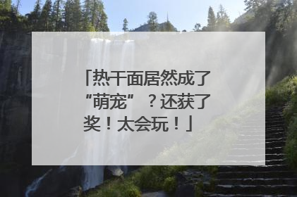 热干面居然成了“萌宠”？还获了奖！太会玩！