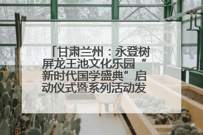 甘肃兰州：永登树屏龙王池文化乐园“新时代国学盛典”启动仪式暨系列活动发布会成功举办