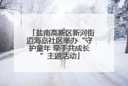 盐南高新区新河街道海嘉社区举办“守护童年 牵手共成长”主题活动