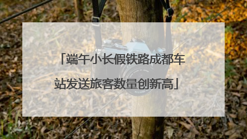 端午小长假铁路成都车站发送旅客数量创新高