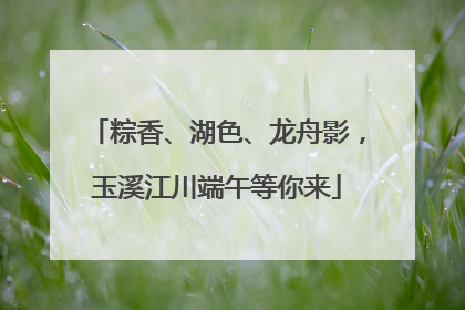 粽香、湖色、龙舟影，玉溪江川端午等你来