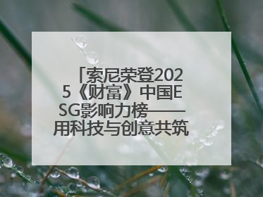 索尼荣登2025《财富》中国ESG影响力榜——用科技与创意共筑可持续的未来