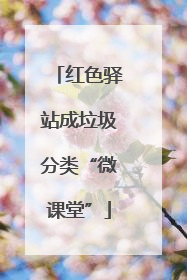 红色驿站成垃圾分类“微课堂”