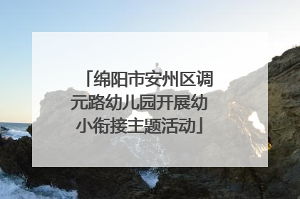绵阳市安州区调元路幼儿园开展幼小衔接主题活动
