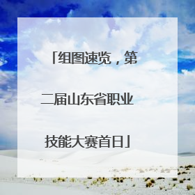 组图速览，第二届山东省职业技能大赛首日