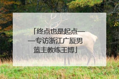 终点也是起点——专访浙江广厦男篮主教练王博
