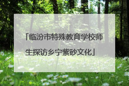 临汾市特殊教育学校师生探访乡宁紫砂文化