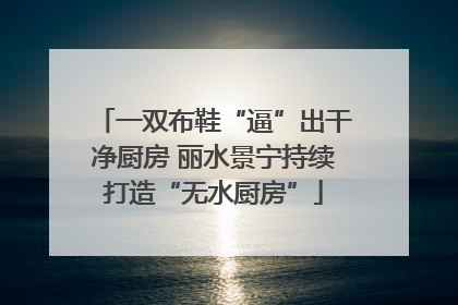 一双布鞋“逼”出干净厨房 丽水景宁持续打造“无水厨房”