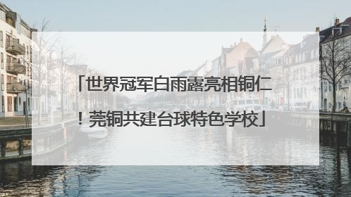 世界冠军白雨露亮相铜仁！莞铜共建台球特色学校