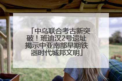 中乌联合考古新突破！班迪汉2号遗址揭示中亚南部早期铁器时代城邦文明