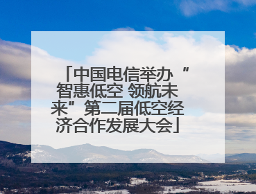 中国电信举办“智惠低空 领航未来”第二届低空经济合作发展大会