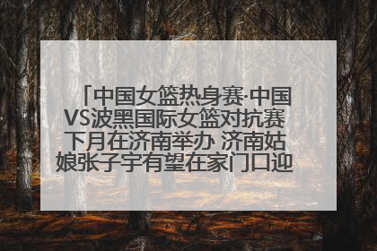 中国女篮热身赛·中国VS波黑国际女篮对抗赛下月在济南举办 济南姑娘张子宇有望在家门口迎来国家队首秀