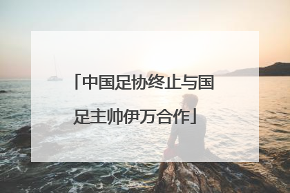 中国足协终止与国足主帅伊万合作