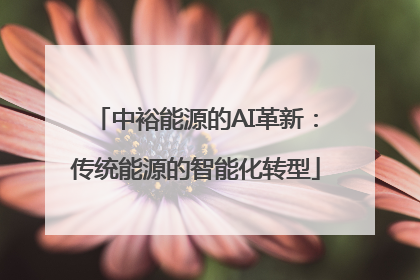 中裕能源的AI革新：传统能源的智能化转型