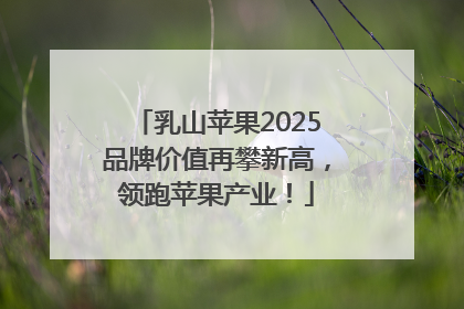 乳山苹果2025品牌价值再攀新高，领跑苹果产业！