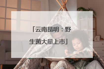 云南昆明：野生菌大量上市