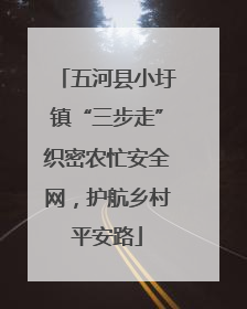 五河县小圩镇“三步走”织密农忙安全网，护航乡村平安路