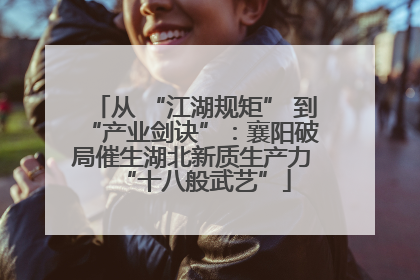 从 “江湖规矩” 到 “产业剑诀”：襄阳破局催生湖北新质生产力 “十八般武艺”