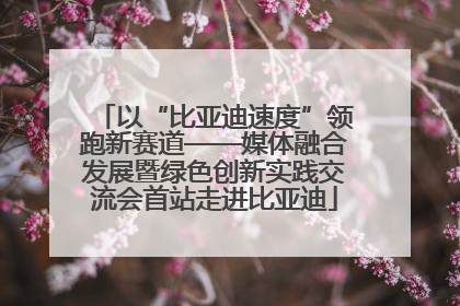 以“比亚迪速度”领跑新赛道——媒体融合发展暨绿色创新实践交流会首站走进比亚迪