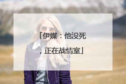 伊媒：他没死，正在战情室