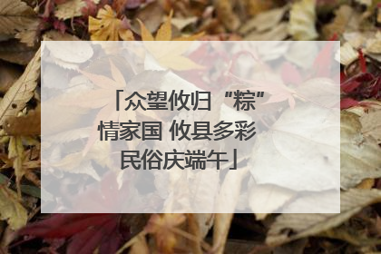 众望攸归“粽”情家国 攸县多彩民俗庆端午