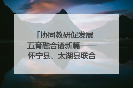 协同教研促发展 五育融合谱新篇——怀宁县、太湖县联合教研活动在月山镇中心学校成功举办