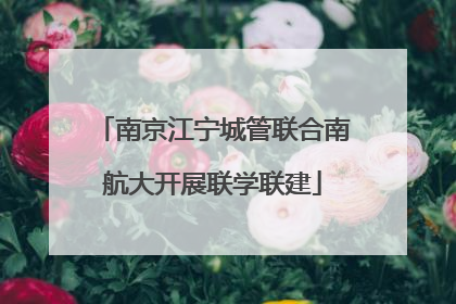 南京江宁城管联合南航大开展联学联建