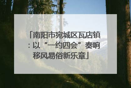 南阳市宛城区瓦店镇：以“一约四会”奏响移风易俗新乐章
