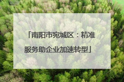 南阳市宛城区：精准服务助企业加速转型