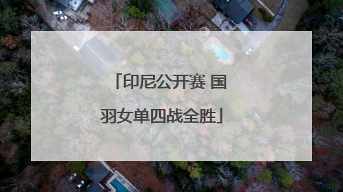 印尼公开赛 国羽女单四战全胜