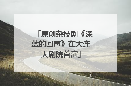 原创杂技剧《深蓝的回声》在大连大剧院首演