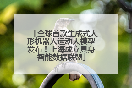 全球首款生成式人形机器人运动大模型发布！上海成立具身智能数据联盟