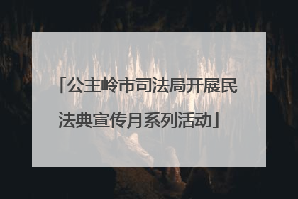 公主岭市司法局开展民法典宣传月系列活动