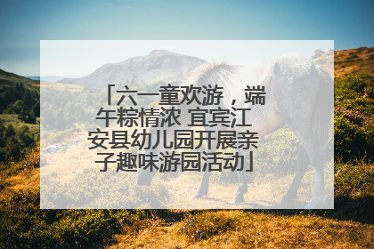 六一童欢游，端午粽情浓 宜宾江安县幼儿园开展亲子趣味游园活动