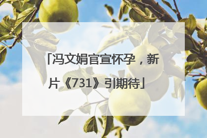 冯文娟官宣怀孕，新片《731》引期待