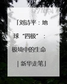 刘诗平：地球“四极”：极境中的生命｜新华走笔