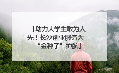 助力大学生敢为人先！长沙创业服务为“金种子”护航